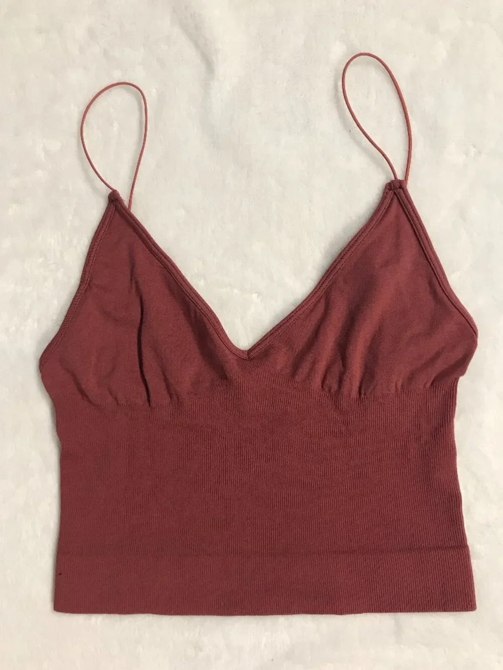 Free People Intimately Low Back Bralette XS/S Ribbed Knit NWOT